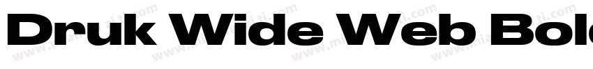 Druk Wide Web Bold Regular字体转换